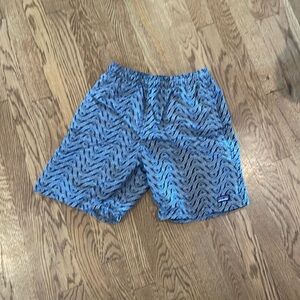 Patagonia Kids Swim Trunks - Blue and Black